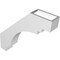 Ekena Millwork 3-in. W x 16-in. D x 16-in. H Pescadero Architectural Grade PVC Knee Brace BRCP03X16X16PEC - alternate 6